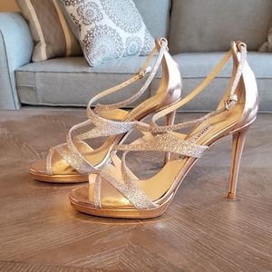 Jimmy Choo Rose Gold Heels